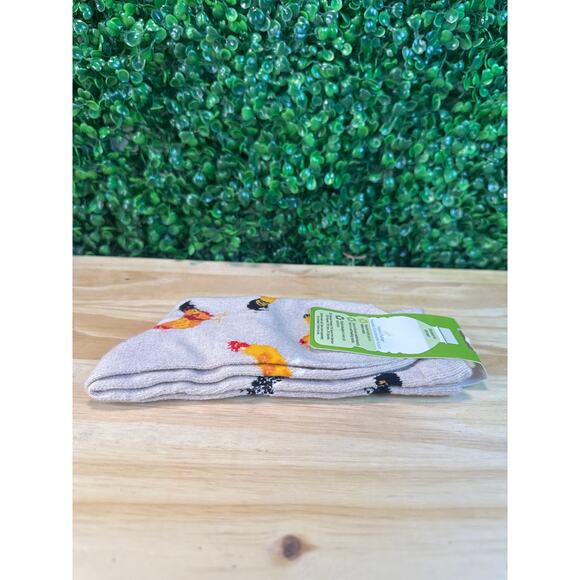 New DAVCO Womens Crew Socks Size 9-11 Chicken Roosters Hens  Great Gift Farm - Picture 8 of 8